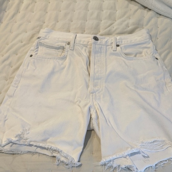 CITIZENS OF HUMANITY - CAMILLA FRAYED HEM SHORT STARLIGHT - Picture 2 of 10